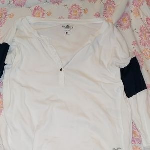 White Hollister Easy tee